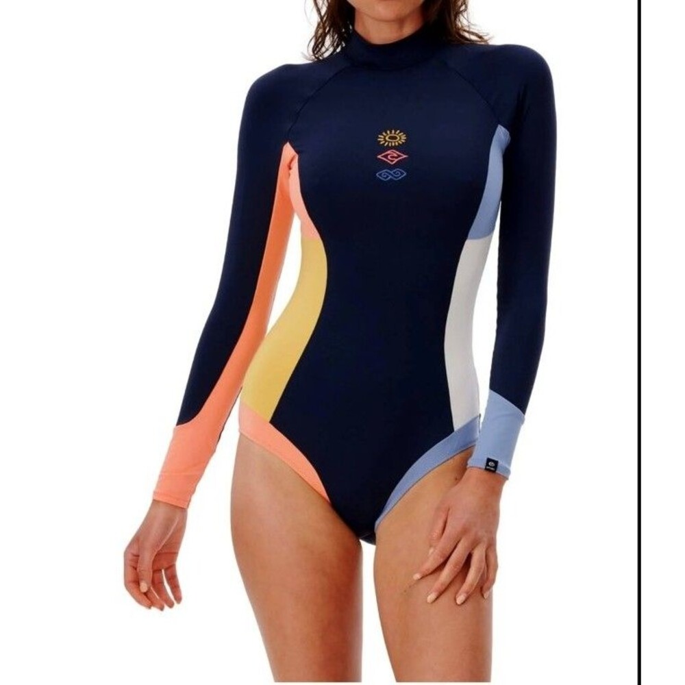 Rip Curl Melting Waves Surfsuit One Piece  in Navy Women's  size 2XS/6 NWOT
